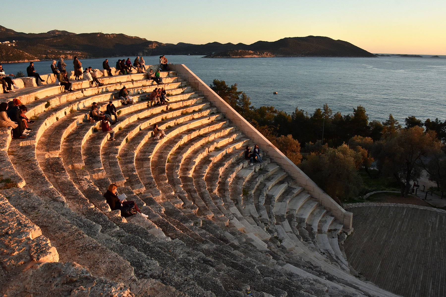 The ancient Greek theatre, Antiphellos, Kaş